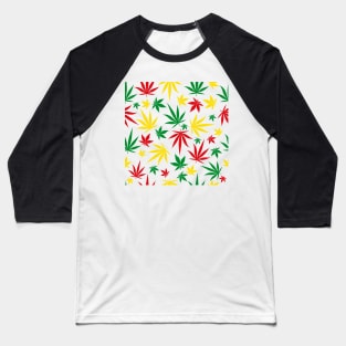 Cannabis Leaf Art Baseball T-Shirt